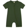 The Shortie - Bamboo Sleep + Play Romper - Forest
