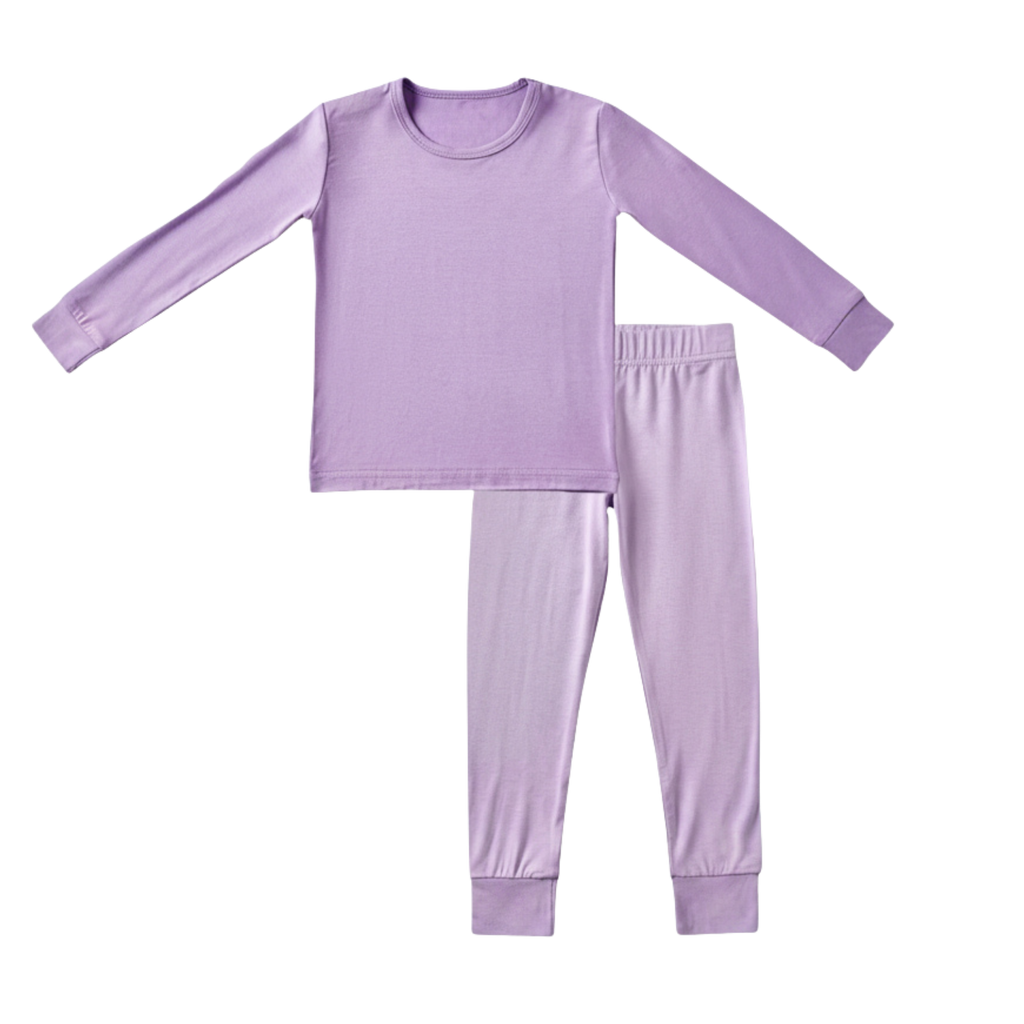 Long Sleeve/Pant Bamboo Sleep + Play Set - Lavendar