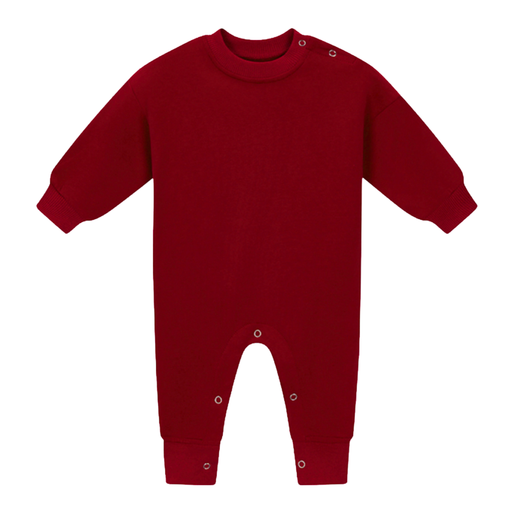 Sweater Romper - Merlot