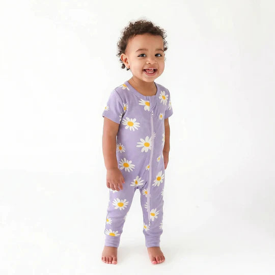 Big Daisies - Parade Organics - Short Sleeve Romper