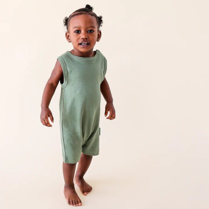 💚 Camper Green - Parade Organics - Organic Tank Romper