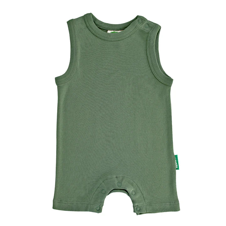 💚 Camper Green - Parade Organics - Organic Tank Romper