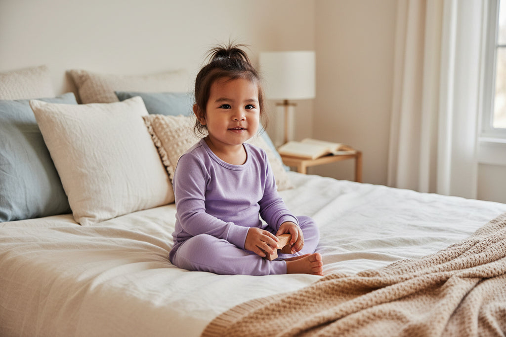 Long Sleeve/Pant Bamboo Sleep + Play Set - Lavendar