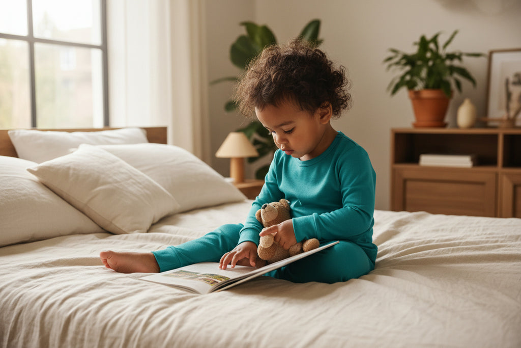 Long Sleeve/Pant Bamboo Sleep + Play Set - Rain